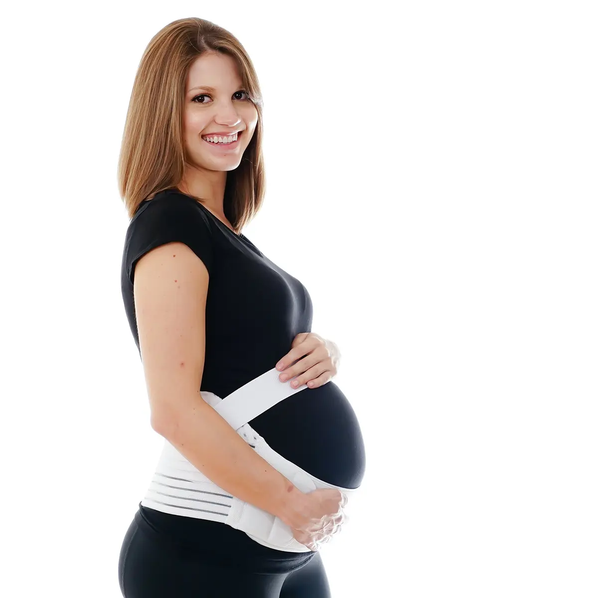 FlexGuard Pregnancy Belly Support Band - Maternity Belt & Brace for Pregnant Women, Fully Adjustable, Plus Size XL, Supports Pelvic & Back Pain Relief - view 3