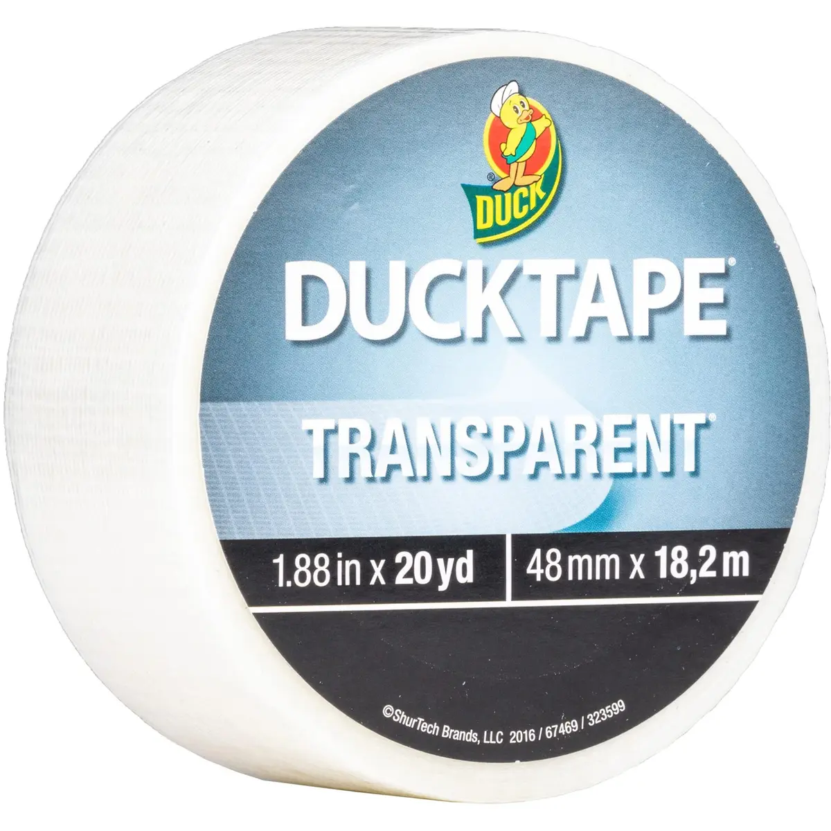 Duck Transparent Duct Tape 1.88 in. x 20 yd. (5.64 m) | Clear Adhesive Tape for Repairs and Crafts - main product image