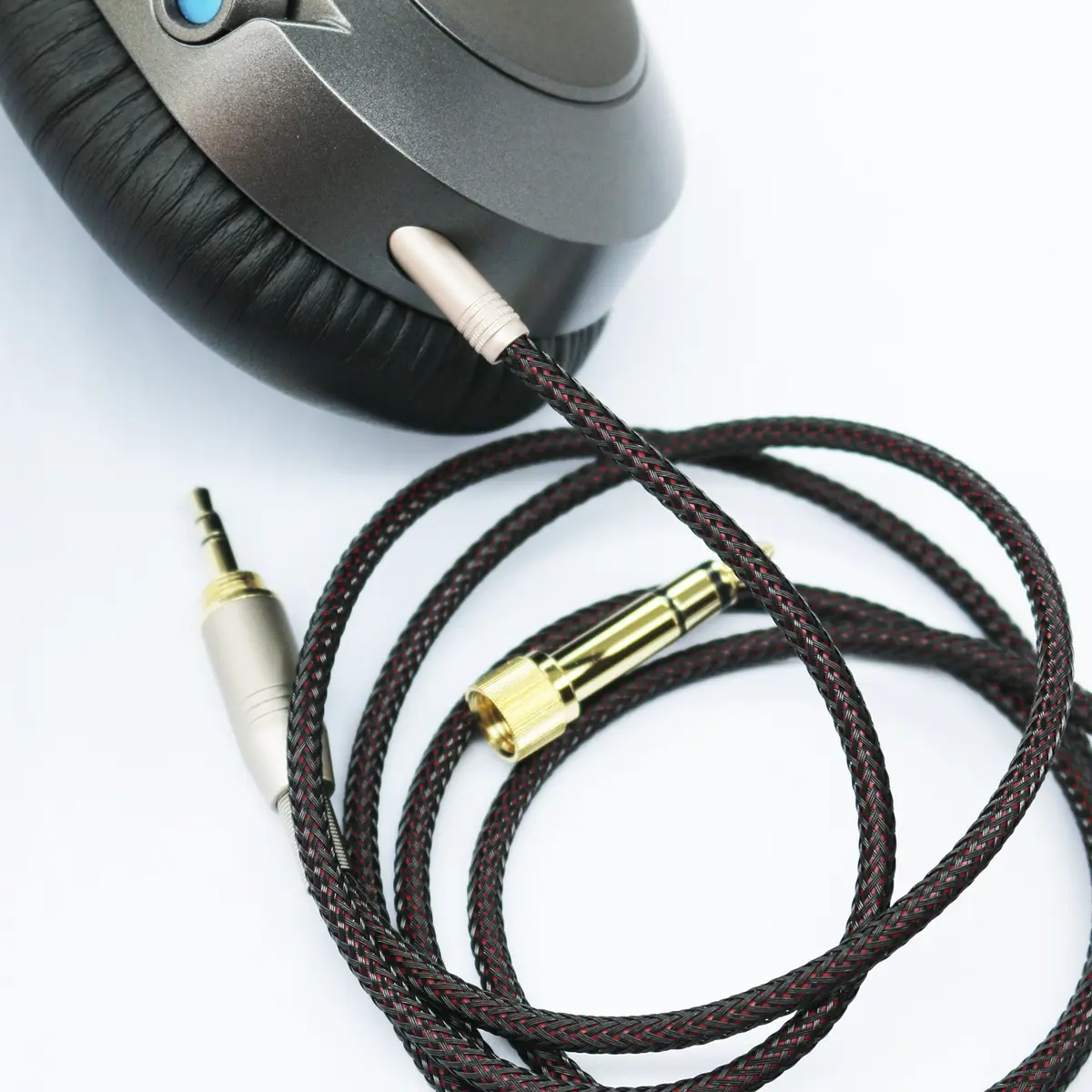 NEW NEOMUSICIA 1.2m 3.9ft Replacement Audio Cable for Sennheiser HD6 HD7 HD8 Headphones | High-Quality, Compatible, Durable - view 3