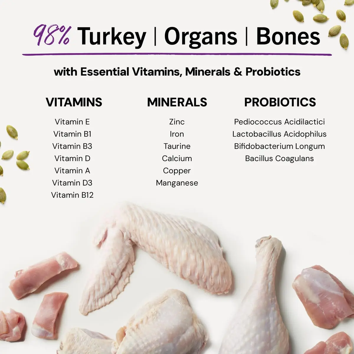 Stella & Chewy's Freeze-Dried Raw Cat Dinner Morsels Turkey Recipe 227 g (8 oz) | 98% Farm-Raised Meat & Organs - view 8