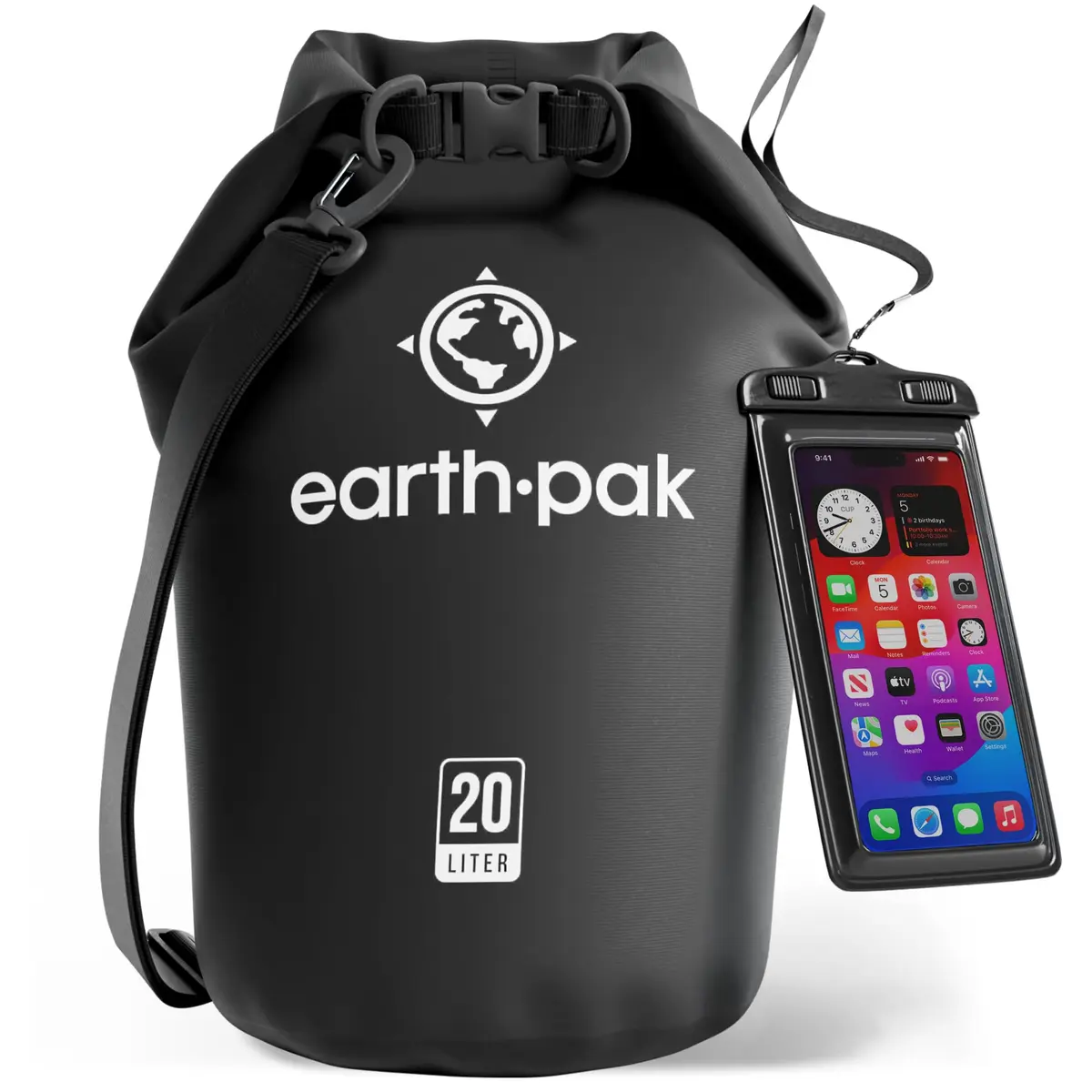 Earth Pak 20L Waterproof Dry Bag Roll Top Sack | 20L (0.7 cu ft) - main product image