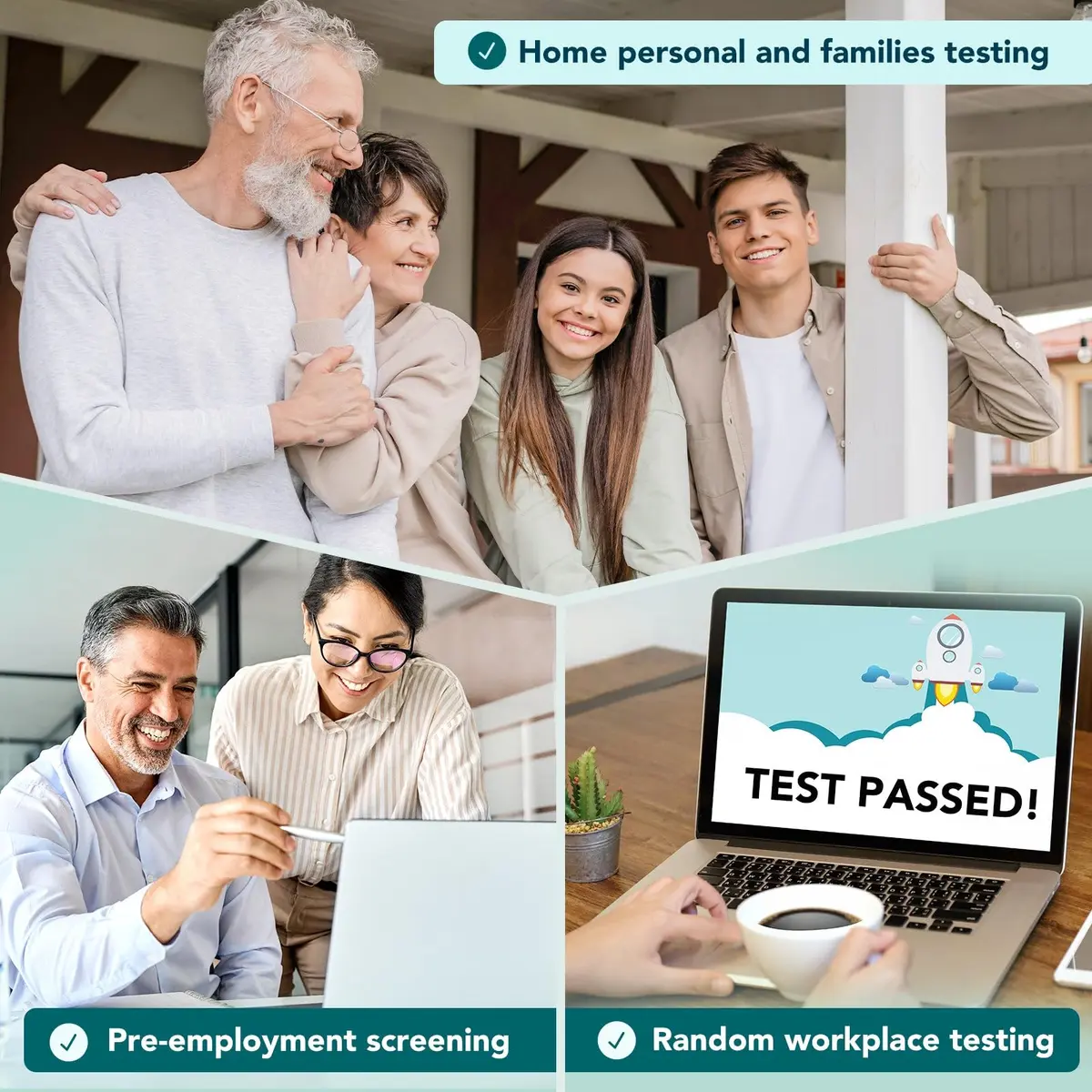 Easy@Home 5 Panel Urine Drug Test Kit | THC/Marijuana, Cocaine, Opiates, AMP, BZO All Drugs Testing in One - Home Use Drug Tests with Results in 5 Mins - view 6