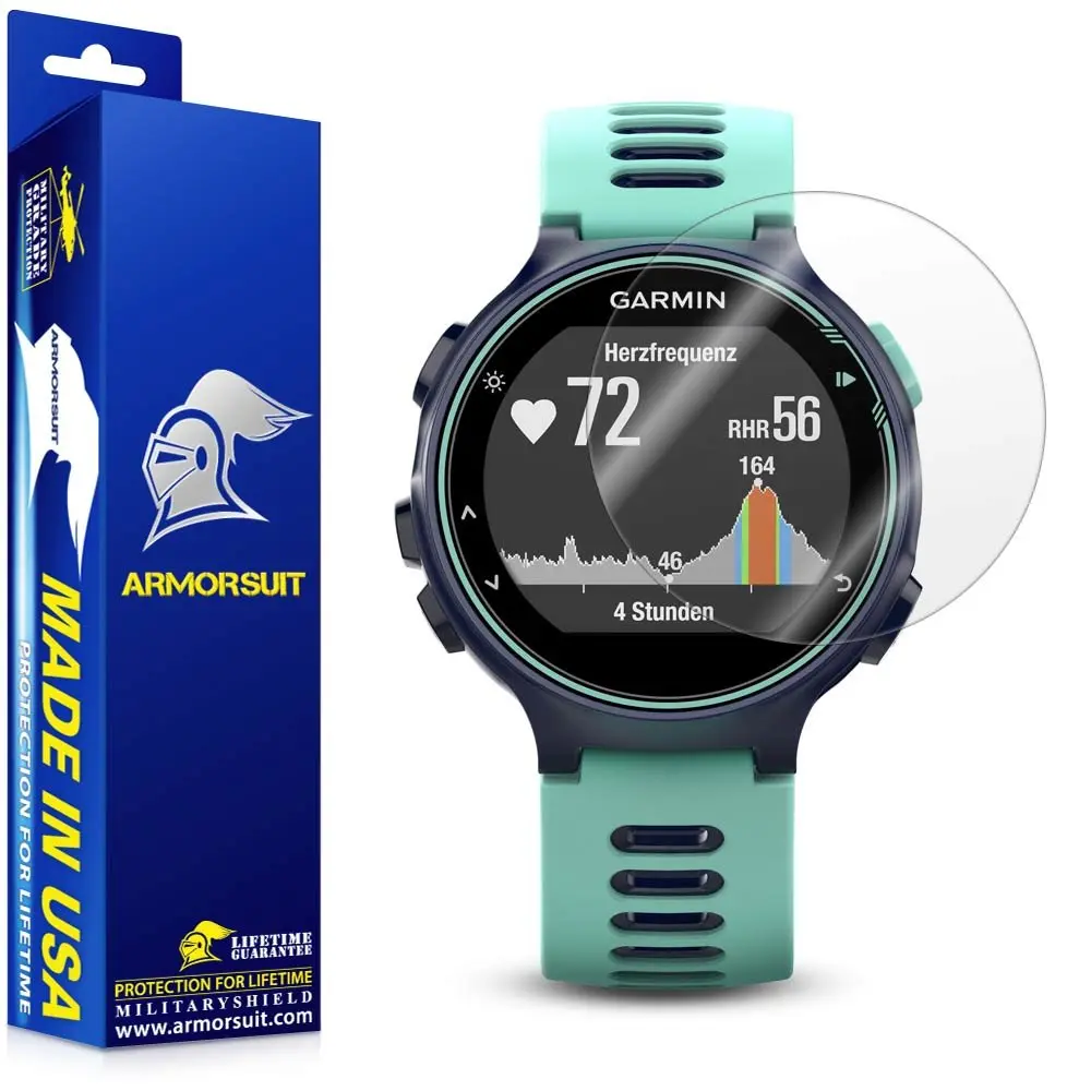 ArmorSuit MilitaryShield Screen Protector for Garmin Forerunner 735XT | Anti-Bubble HD Clear Film (31mm) - main product image