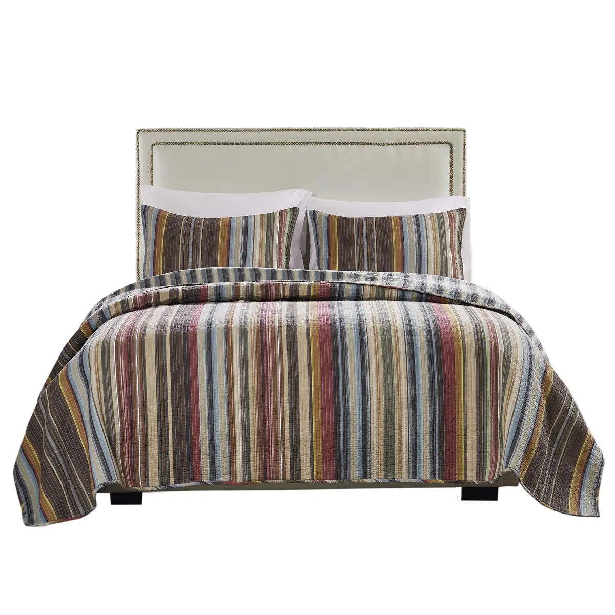 Greenland Home Fashions Durango Quilt Set Full/Queen | Rustic Earth Tones, 100% Cotton, Oversized - view 4