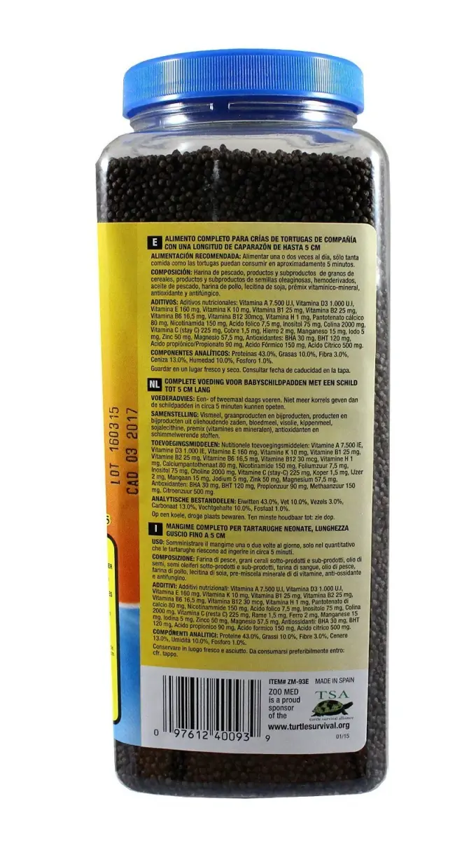 Zoo Med Natural Aquatic Turtle Food Micro Pellet 45 oz (1.28 kg) | High Protein Hatchling Formula - view 3
