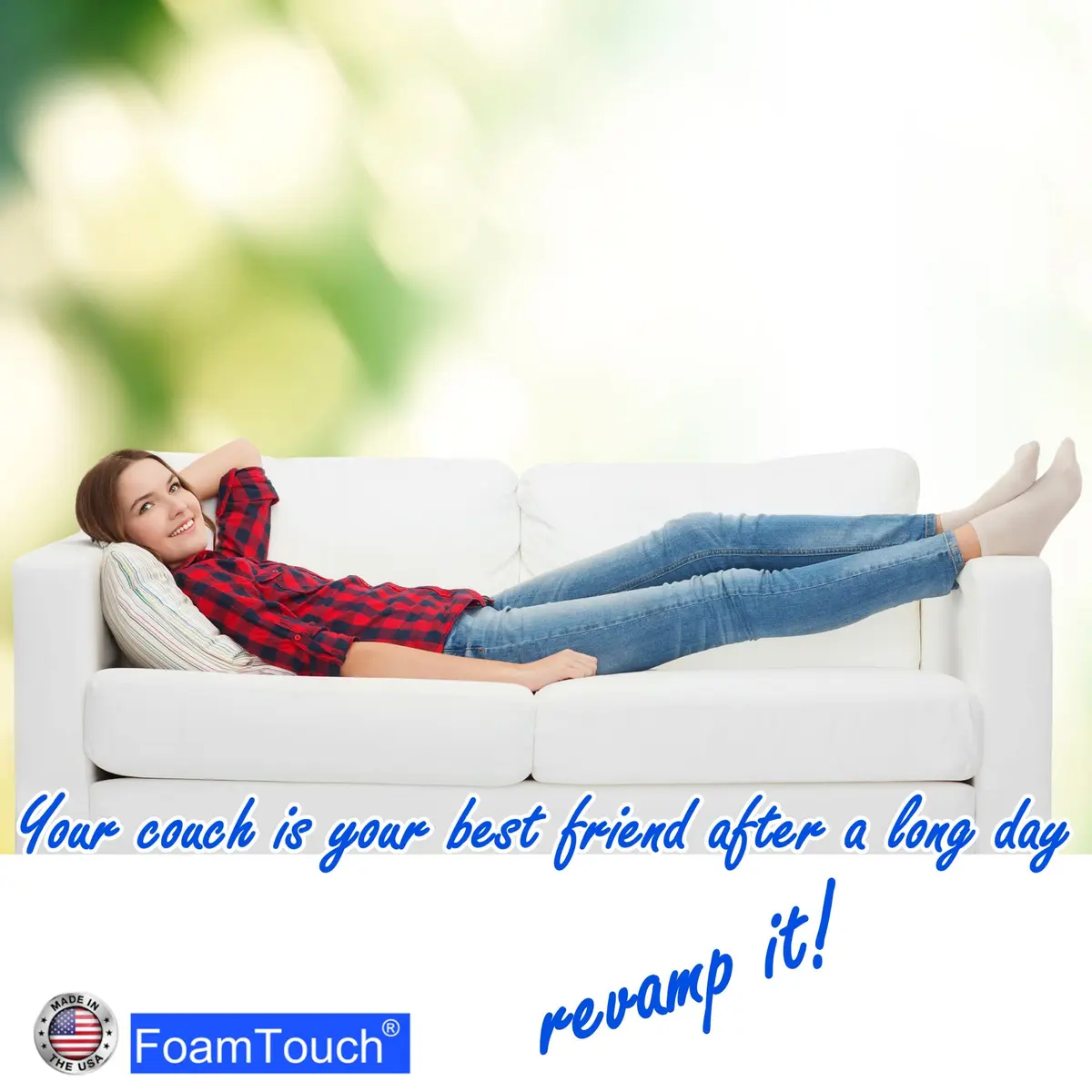 FoamTouch 5x24x24HDF Upholstery Foam Cushion High Density | Heavy Traffic Support - view 6