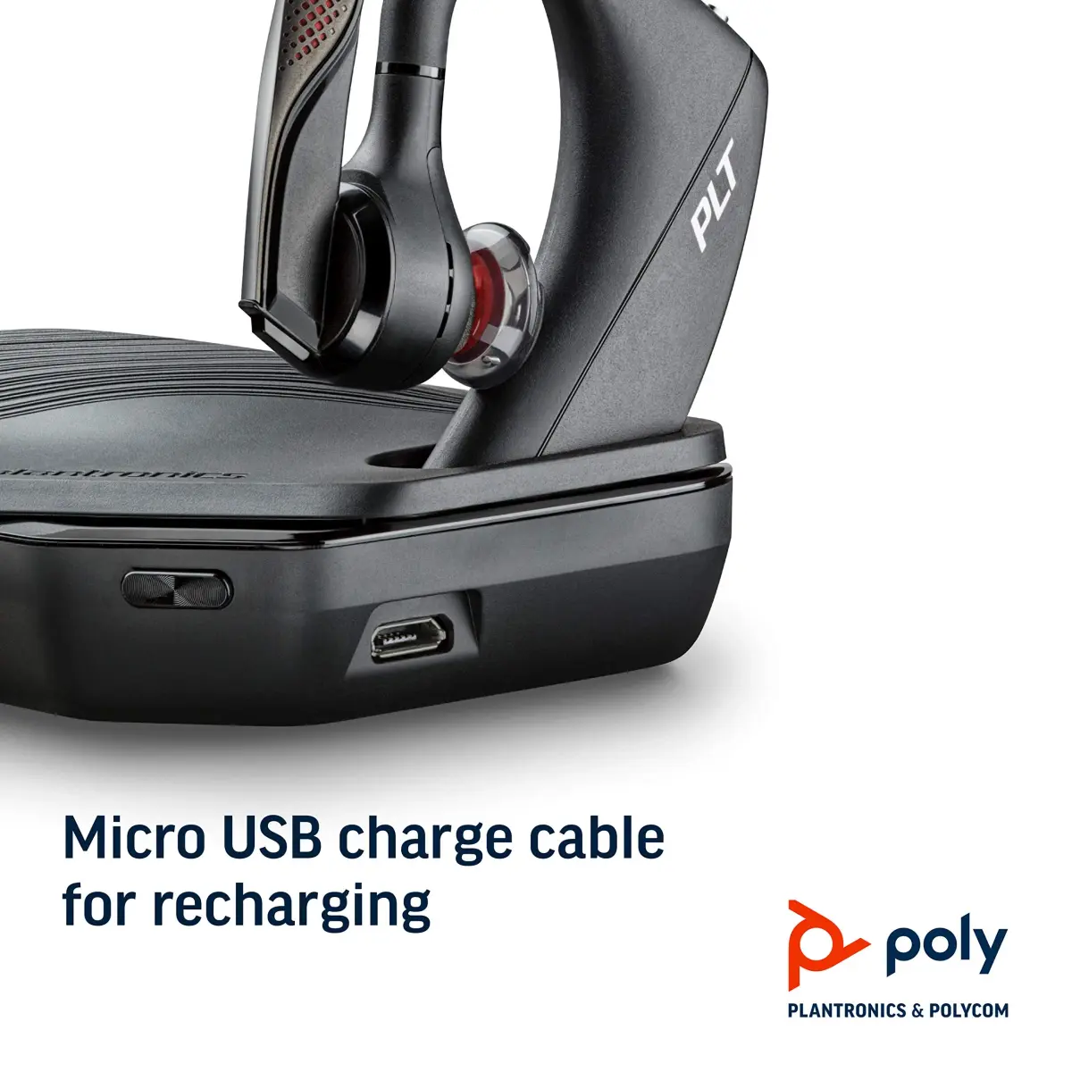 PLT Voyager 5200 Charge Case with Docking Stand | Extended 14-Hour Power for Bluetooth Headsets - view 5