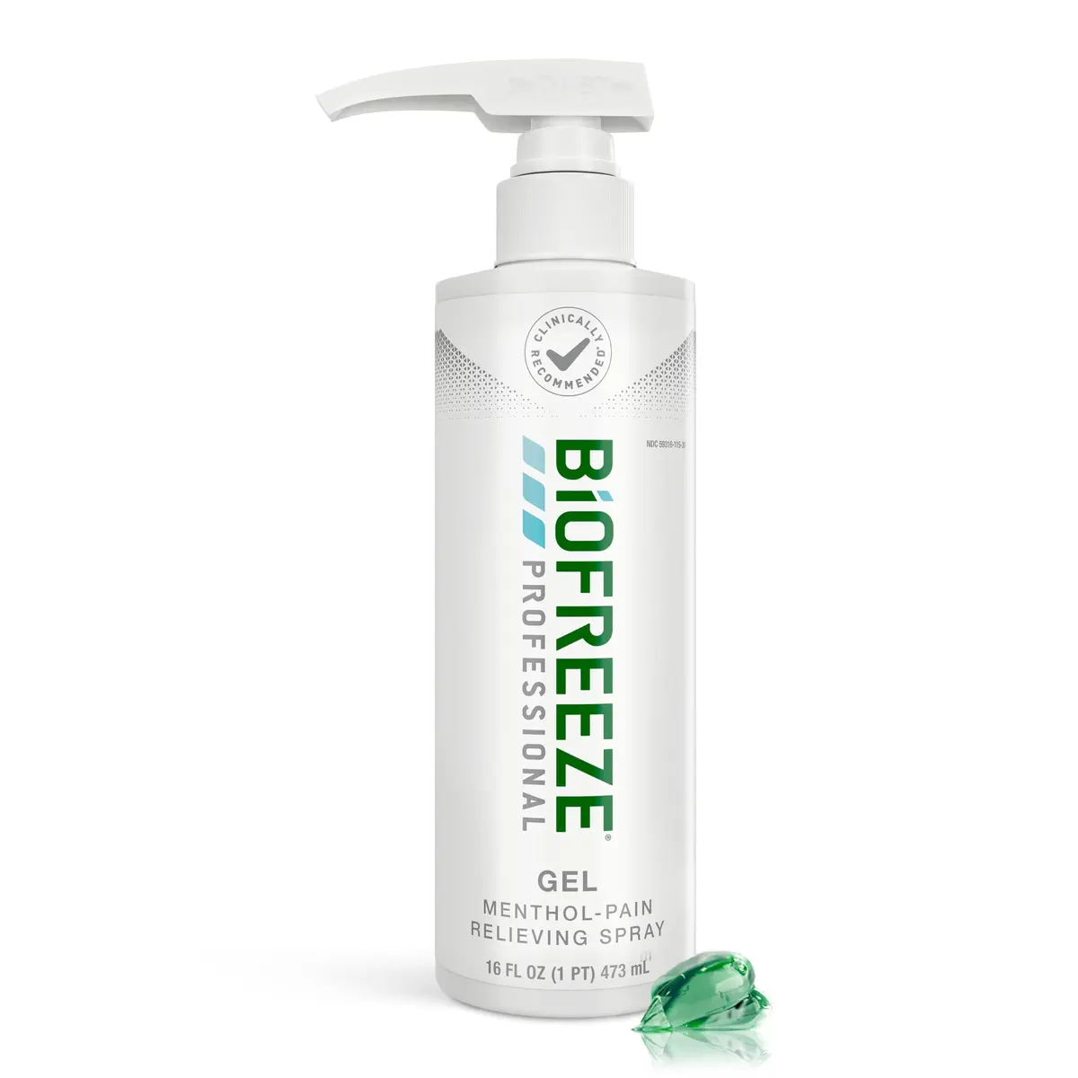 Biofreeze Professional Strength Pain Relief Gel, 16 Fl Oz | Menthol Cooling Formula for Muscles & Joints - main product image