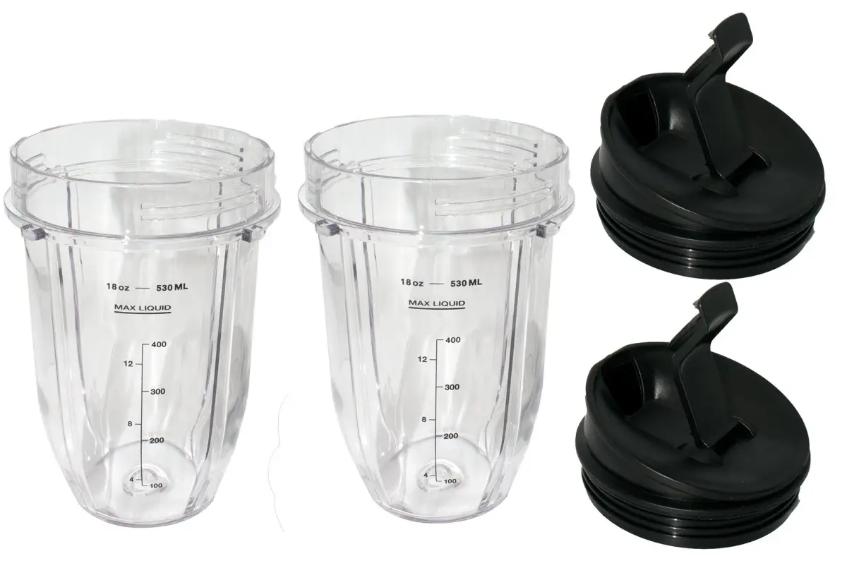 Blendin 18 oz (532 ml) Replacement Cups with Sip N Seal Lids - 2 Pack | Compatible with Nutri Ninja Auto-iQ 1000w Series & Duo Blenders - view 7