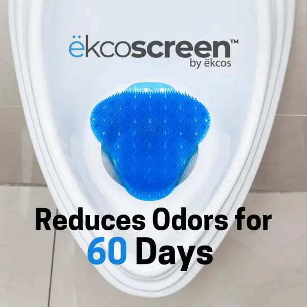 Diversey Ekcos EKS-3B-12 Ekcoscreen 60 Day Premium Anti-Splash Urinal Screen, Deodorizer for Cleaner Restrooms, Fresh Scent, Blue | 12-Screens - view 6