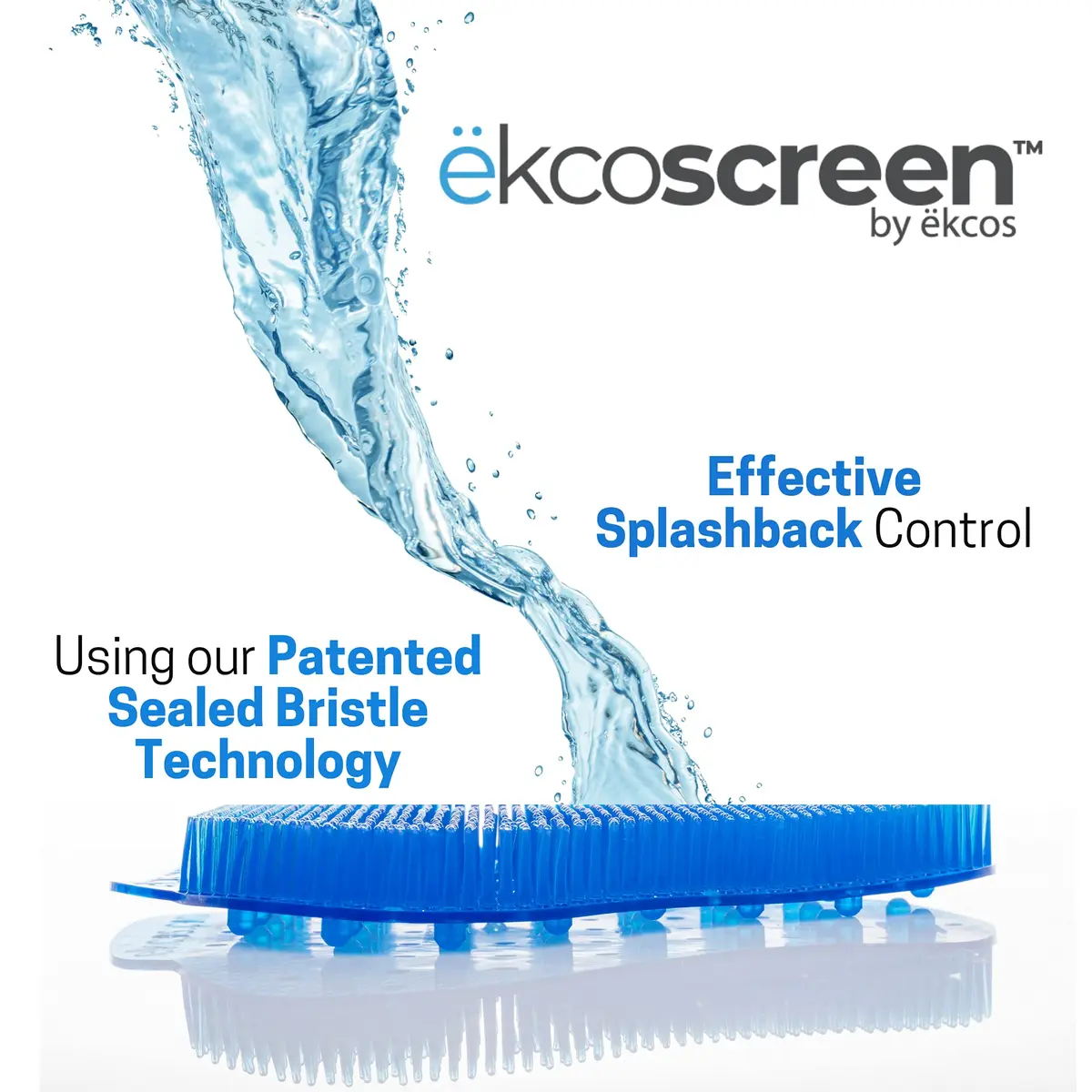 Diversey Ekcos EKS-3B-12 Ekcoscreen 60 Day Premium Anti-Splash Urinal Screen, Deodorizer for Cleaner Restrooms, Fresh Scent, Blue | 12-Screens - view 4