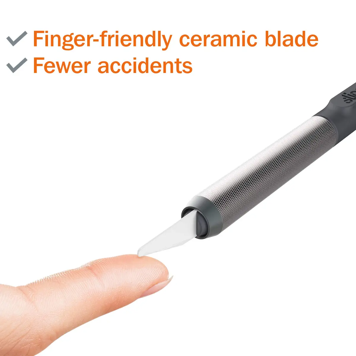 Slice Craft Knife 1 Pack | Finger-Friendly Ceramic Edge, Safer Choice, Rust-Free, 11x Longer Lasting (en_US) - view 2