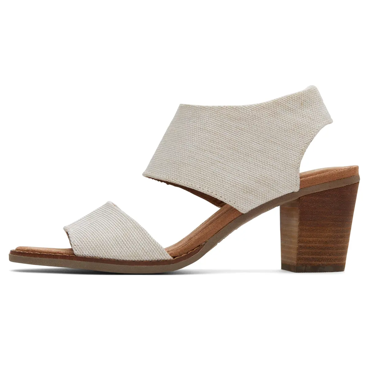 TOMS Women's Majorca Cutout Heeled Sandal, Natural Yarn Dye, 6.5 | Stylish & Comfortable - main product image