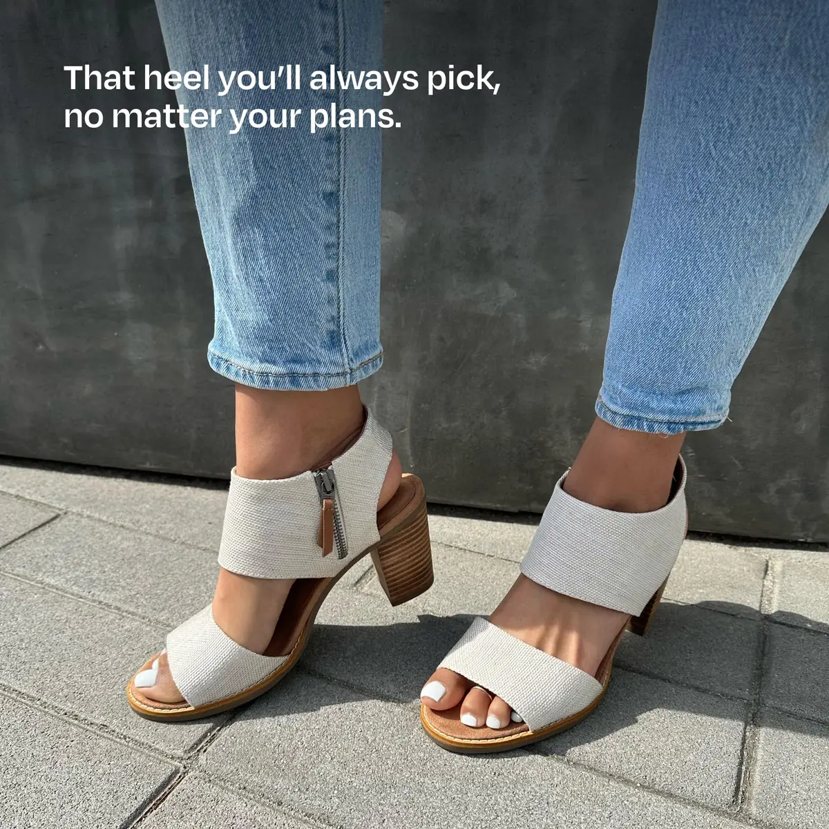 TOMS Women's Majorca Cutout Heeled Sandal, Natural Yarn Dye, 6.5 | Stylish & Comfortable - view 4
