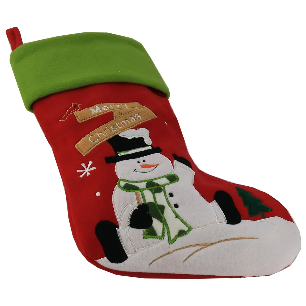 WEWILL Classic Christmas Stockings Set of 2 Santa, Snowman 43cm (17 Inch) | Festive Holiday Decor - view 3