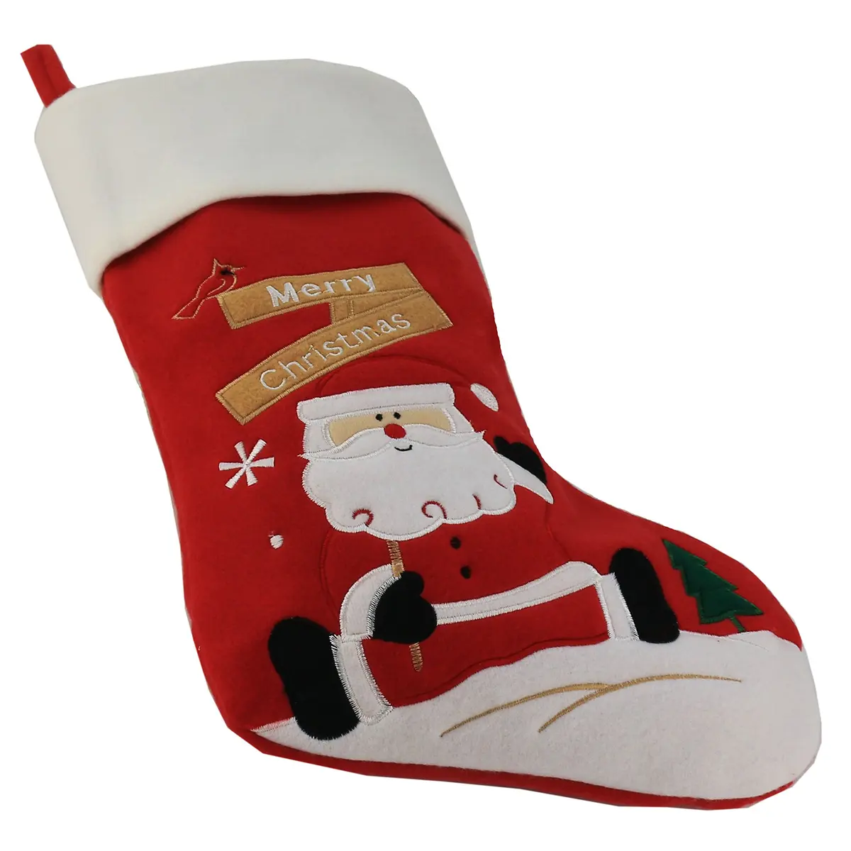 WEWILL Classic Christmas Stockings Set of 2 Santa, Snowman 43cm (17 Inch) | Festive Holiday Decor - view 4