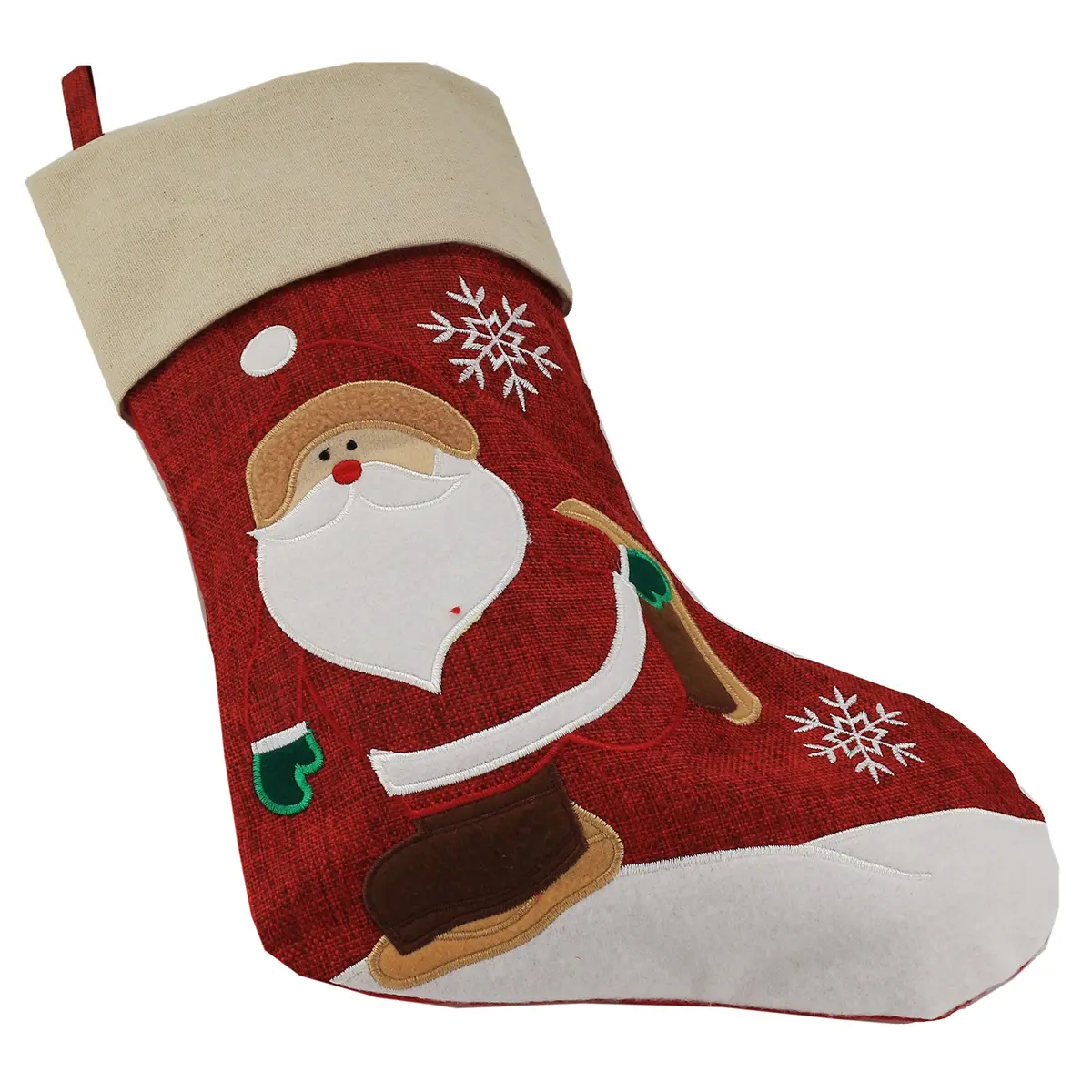 WEWILL Classic Christmas Stockings Set of 2 Santa, Snowman 17-Inch (Style 3) | Festive Holiday Decor - view 3