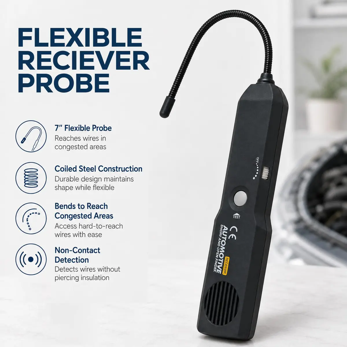 TEKCOPLUS Automotive Circuit Tester 6-42V | Wire & Fault Locator with Flexible Probe (7") - view 5
