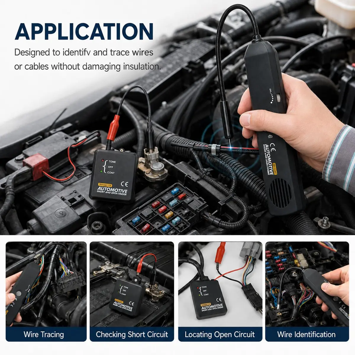 TEKCOPLUS Automotive Circuit Tester 6-42V | Wire & Fault Locator with Flexible Probe (7") - view 4