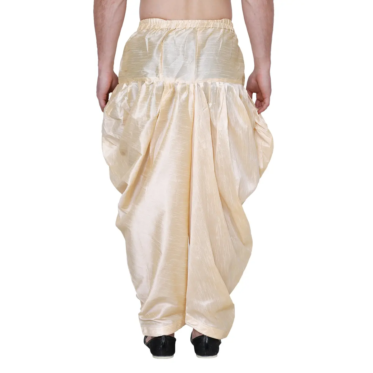 Royal Kurta Men's Silk Blend Patiala Salwar Alladin Pant's Gold 499g (0.53lb) - view 4