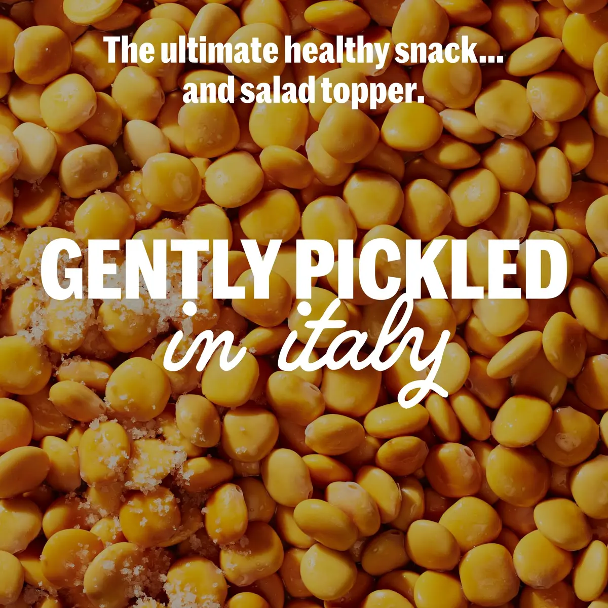 BRAMI Lupini Beans Snacks, Garlic & Rosemary | 7g Plant Protein, 0g Net Carbs, Vegan, Mediterranean Diet - view 2
