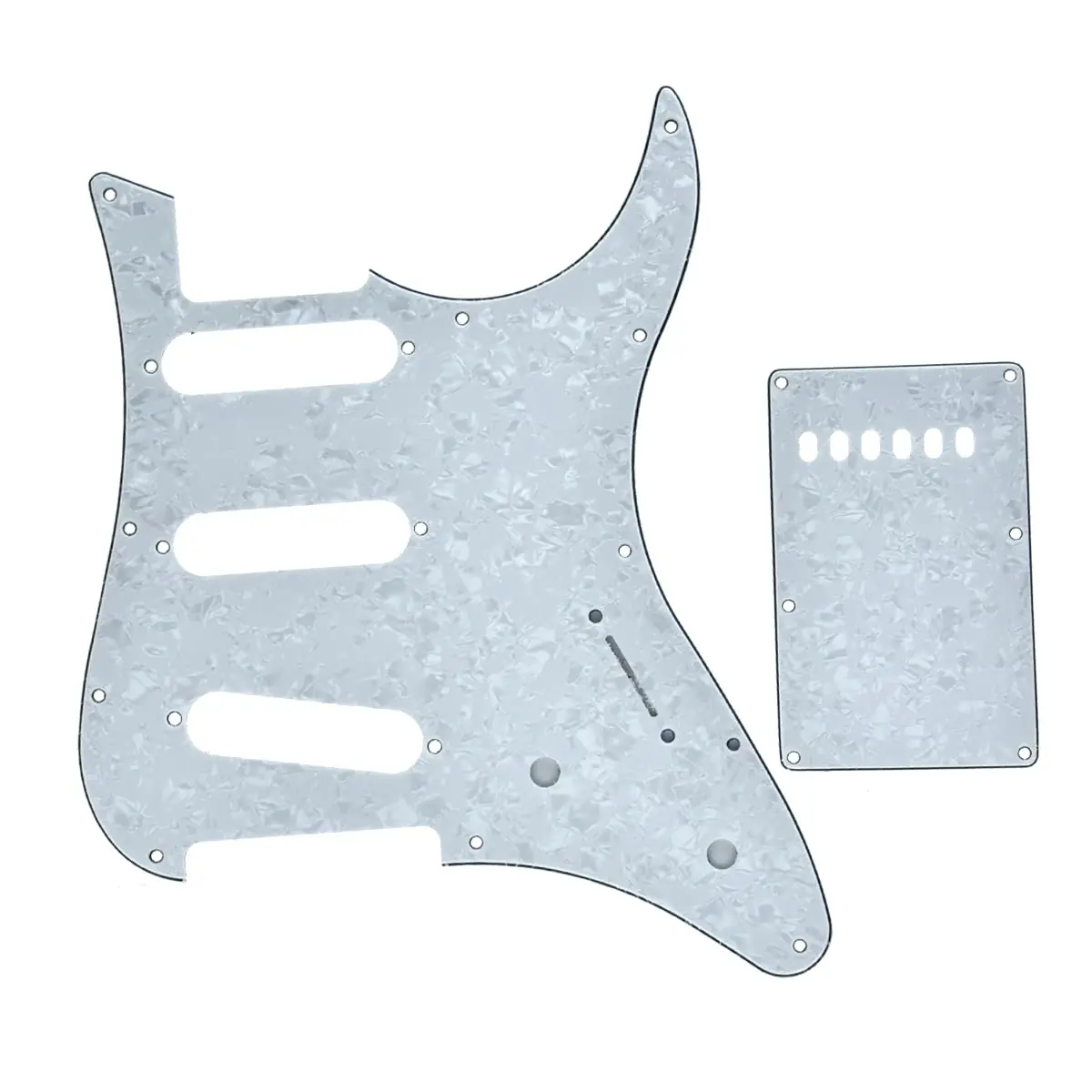 KAISH SSS Pickguard and Tremolo Cover for Yamaha Pacifica White Pearl | Guitar Accessory - main product image