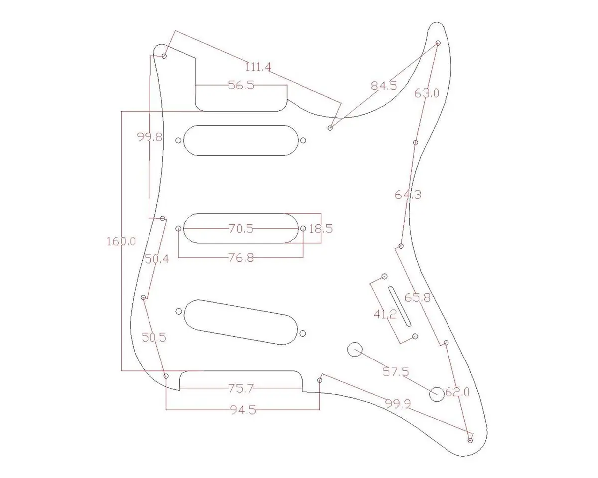 KAISH SSS Pickguard and Tremolo Cover for Yamaha Pacifica White Pearl | Guitar Accessory - view 3