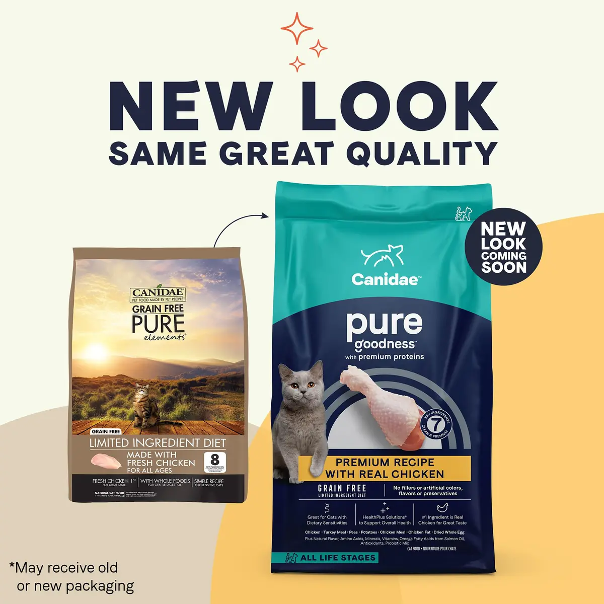 CANIDAE Pure Goodness Dry Cat Food 10 lb | Grain-Free, Real Chicken, Sensitive Stomach Support - view 2