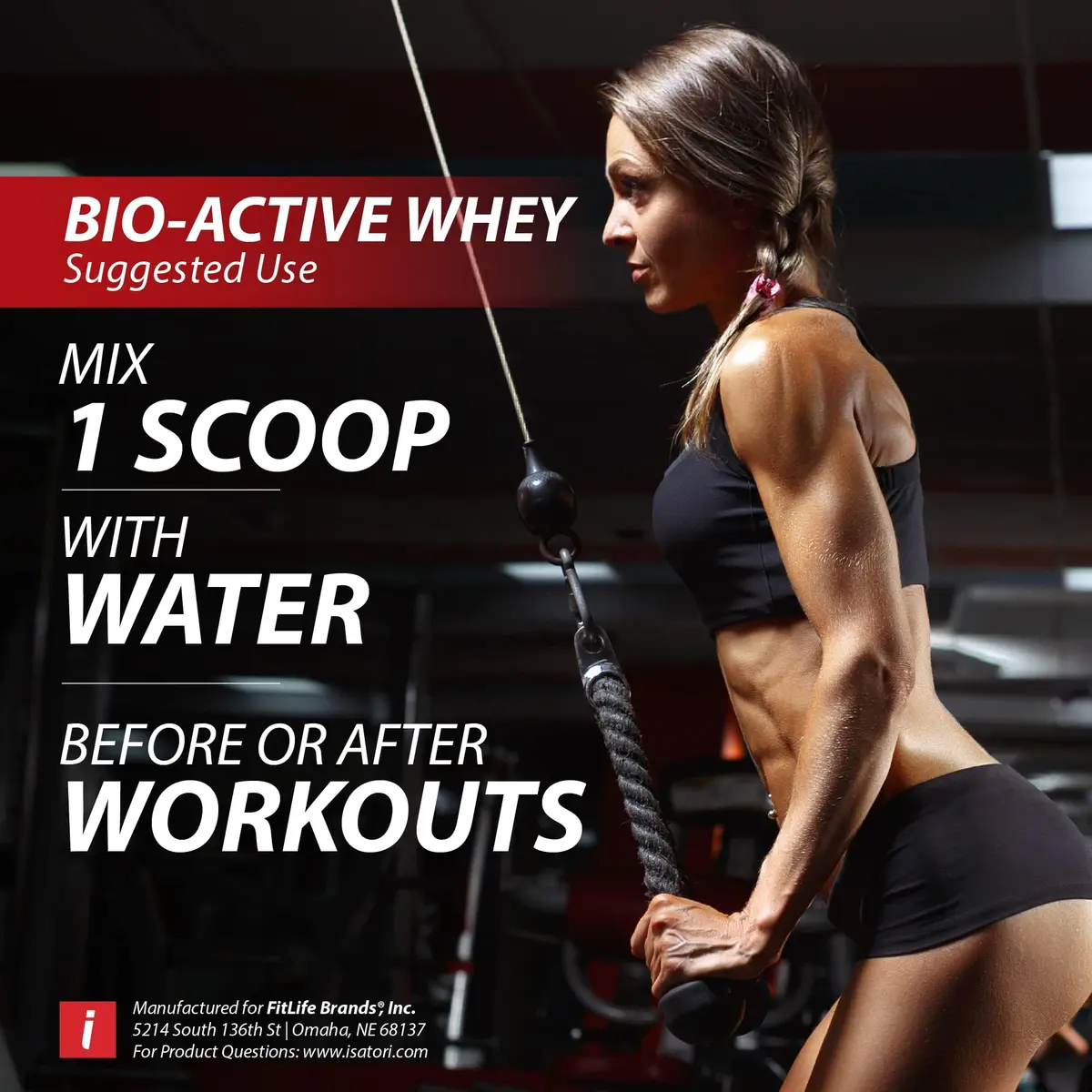 iSatori 100% Bio-Active Whey Protein Vanilla Flavor | 26 Servings, 25g Protein, Fast Recovery - view 8