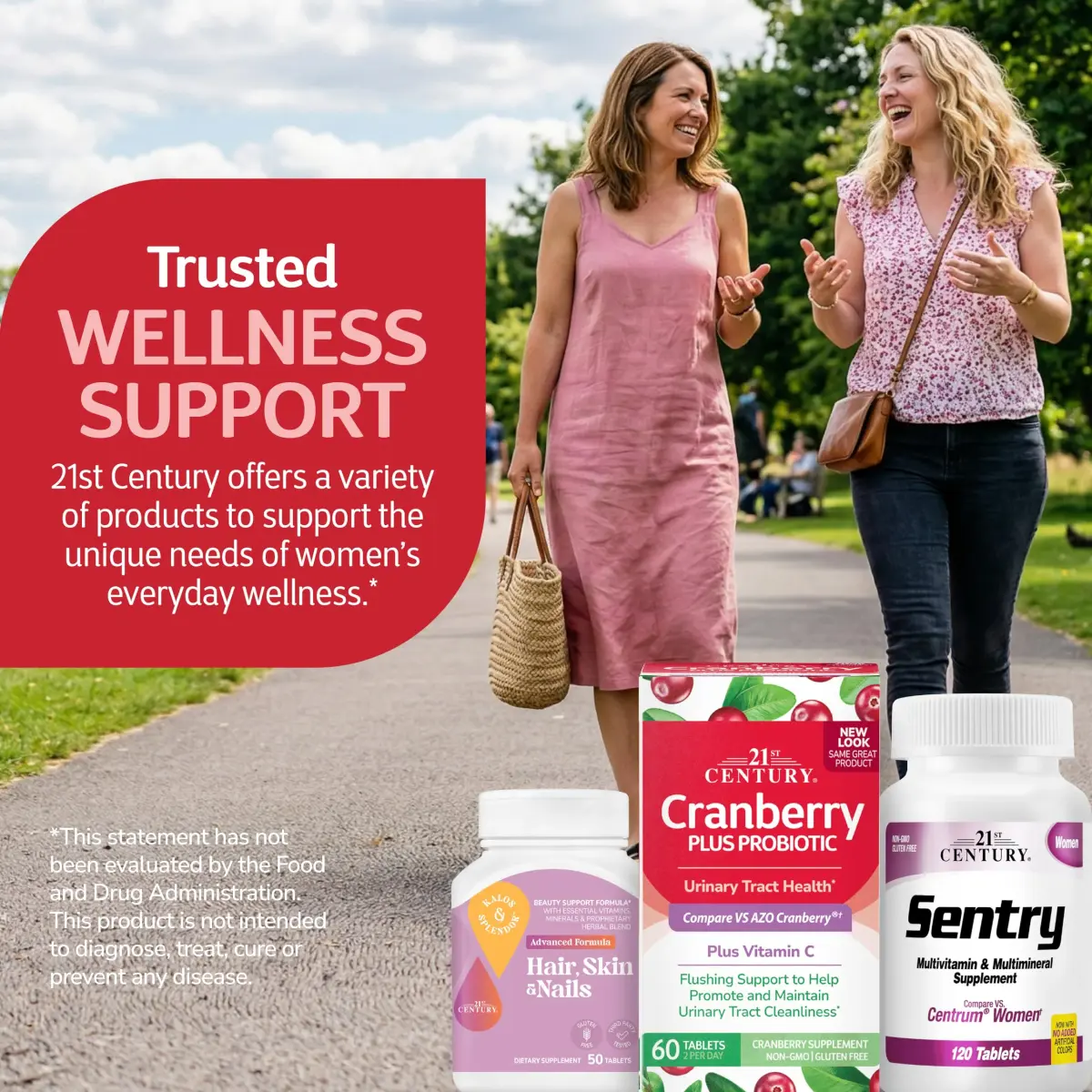 21st Century Cranberry Plus Probiotic Tablets - 60 Count, Pack of 12 | Urinary & Digestive Support - view 9