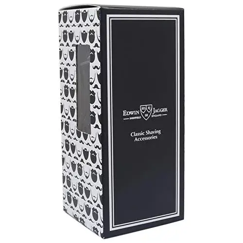 Edwin Jagger Double Edge Safety Razor, Regular Handle, Black Chrome Laser 3D Diamond - view 3