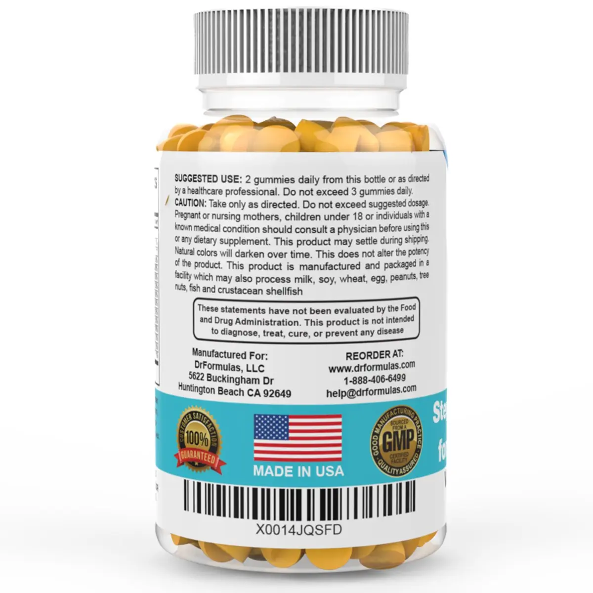 DrFormulas Hair Skin Nails Gummies with Biotin 90 Count | Supports Hair Growth & Strength for Men & Women - view 7
