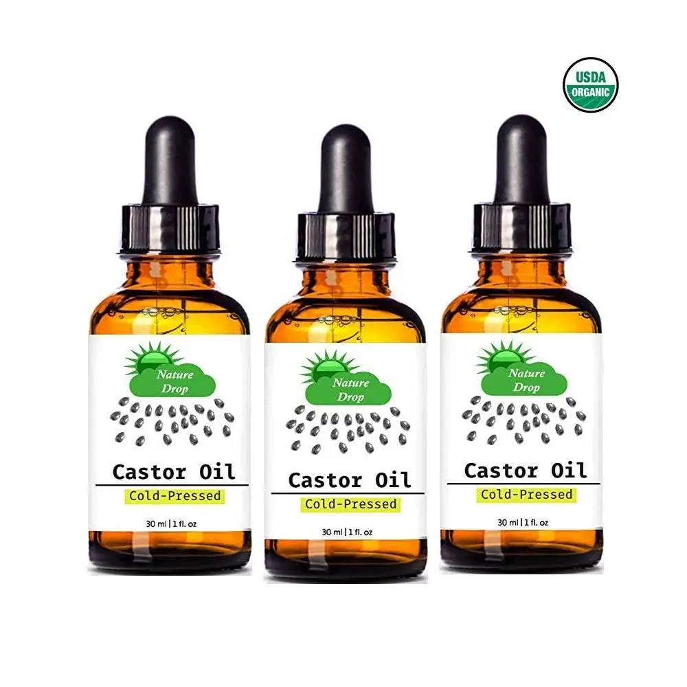 Nature Drop Organic Castor Oil 1 oz | Pure Cold Pressed for Hair & Skin - view 5