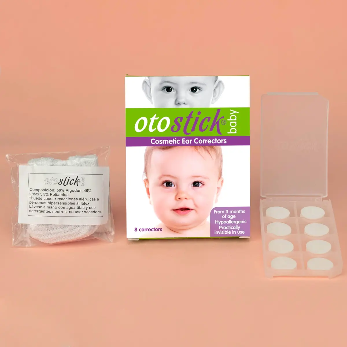 Otostick Baby Ear Corrector 8 Count Transparent Silicone | Corrects Prominent Ears from 3 Months - view 7