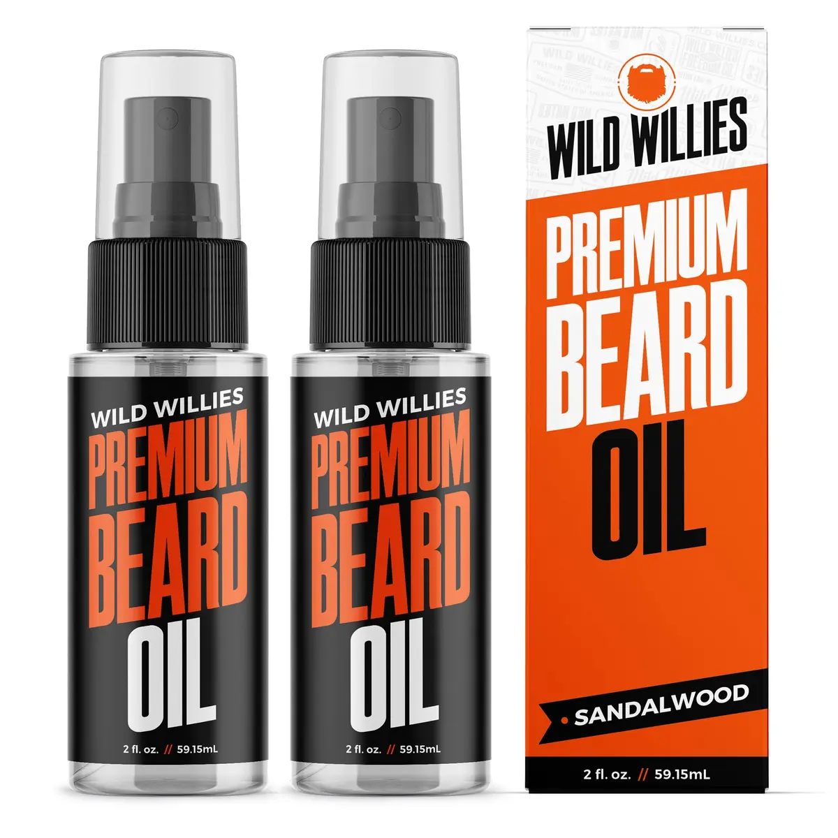 Wild Willies Beard Oil for Men - Deep Conditioning Beard Softener 2 Fl Oz (Pack of 2) | Nourishes & Softens Facial Hair - main product image