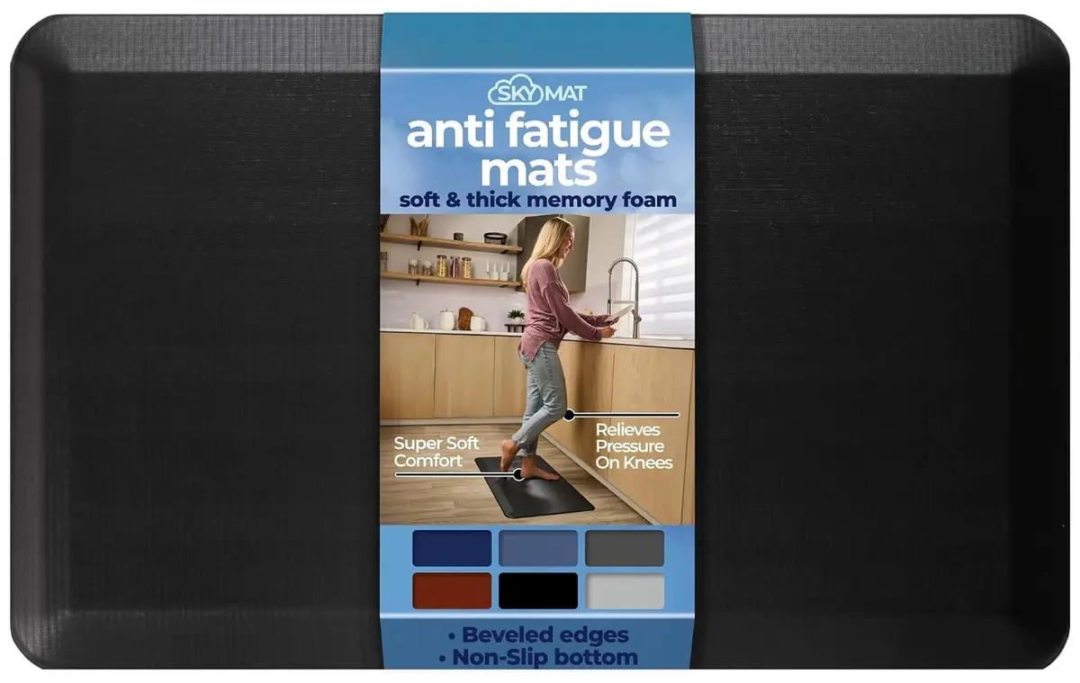 Sky Solutions Anti Fatigue Kitchen Mat 51cm x 82cm (20in x 32in) | Comfort Floor Mat for Standing - main product image