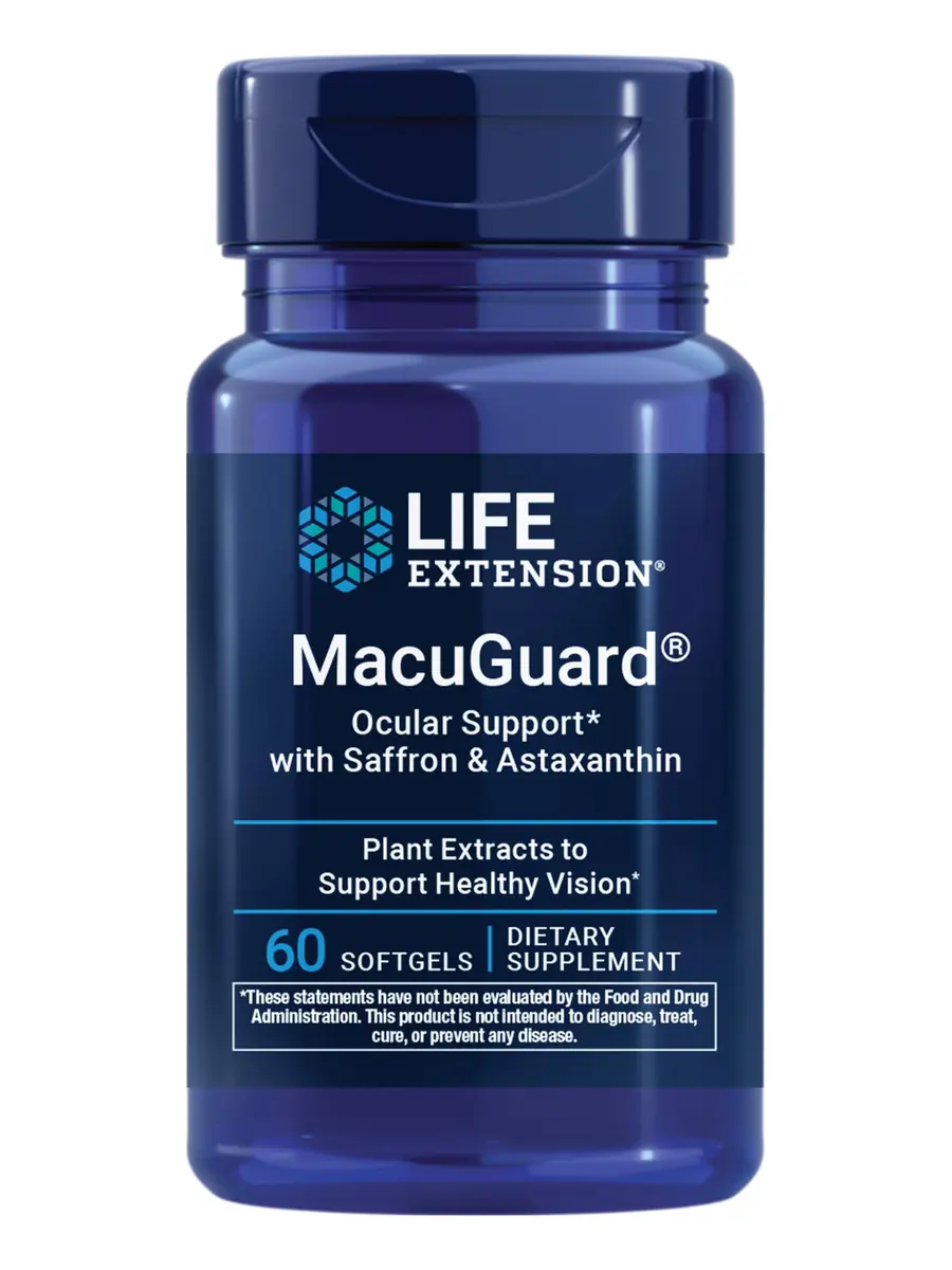 Life Extension MacuGuard Ocular Support with Saffron and Astaxanthin Softgels 60 Count | Supports Healthy Vision with Lutein & Zeaxanthin - main product image
