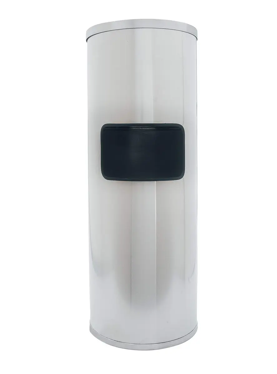 Monk Disinfecting Wipes Stainless Steel Stand W/Built-in Trash Can | Durable, Attractive Design for Gym & Home - main product image