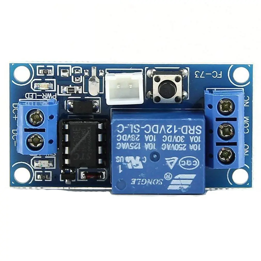 HiLetgo 12V Self-Locking Relay Module 2pcs | Push to Start & Stop | 250V 10A | Surface Mount - view 3