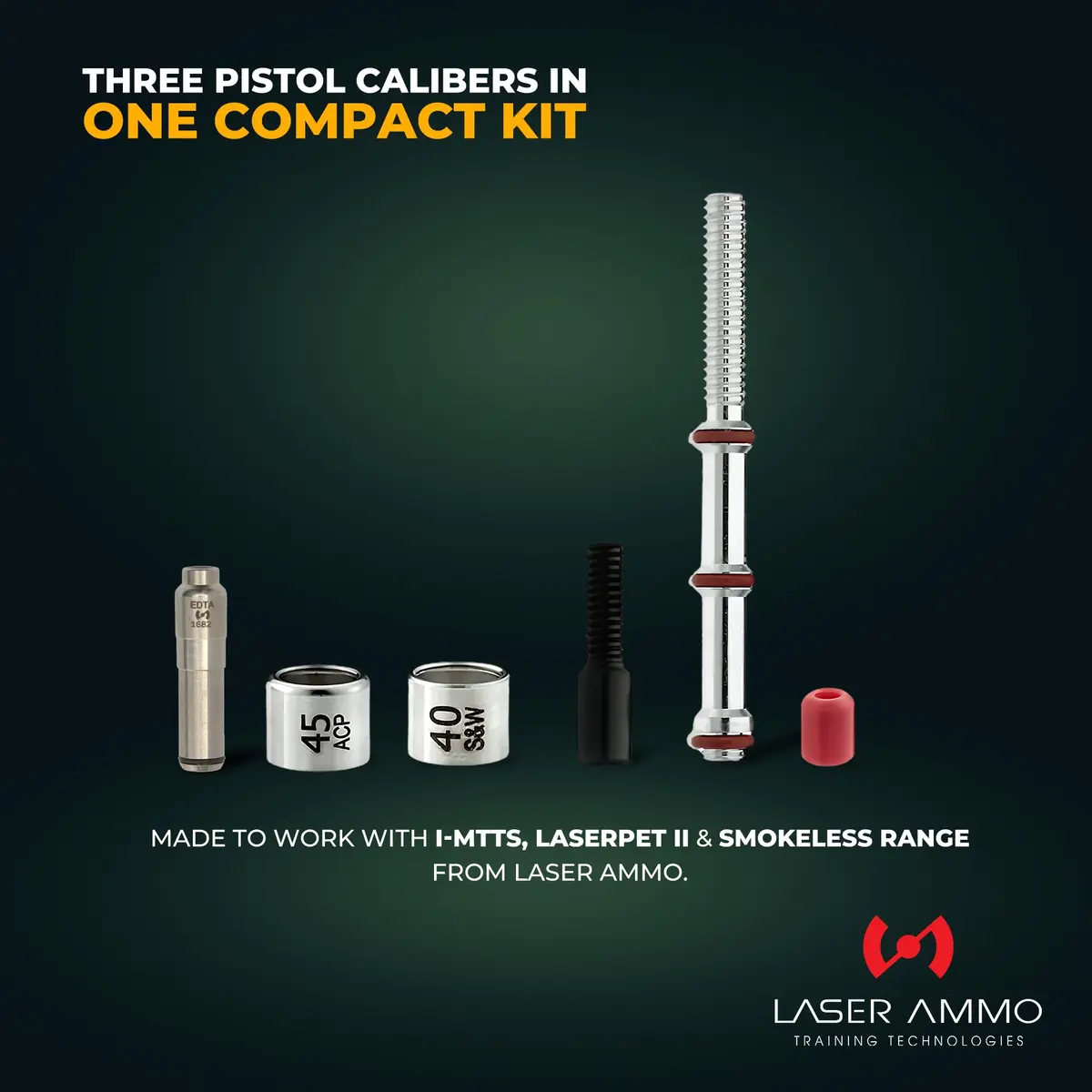 Laser Ammo SureStrike Training Laser Ultimate LE Edition | Works with 9mm/40S&W/45ACP | Class 1, 3.5mW | Invisible Laser - view 3