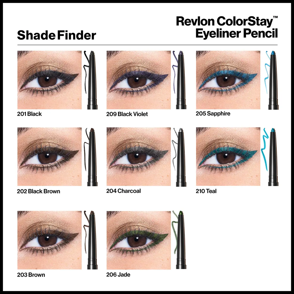 Revlon ColorStay Waterproof Eyeliner Pencil Teal 0.28g (0.01 oz) | Ophthalmologist Tested for Sensitive Eyes - view 7