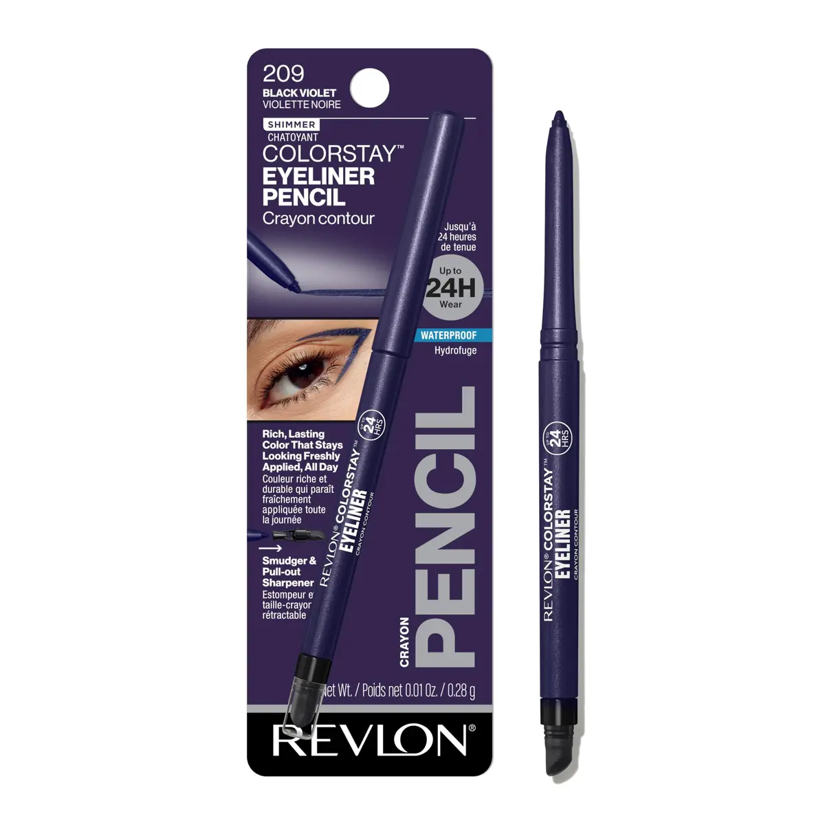 REVLON ColorStay Pencil Waterproof Eyeliner 0.01 oz | Longwear, Smudge-Proof, 24HR - main product image