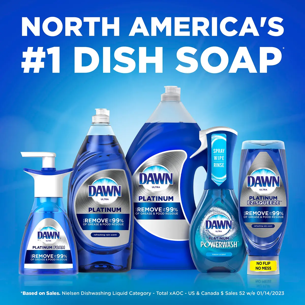 Dawn Platinum Powerwash Dish Spray Fresh Scent Refill 473ml (16 Fl Oz) | Grease Cleaning Power - view 8