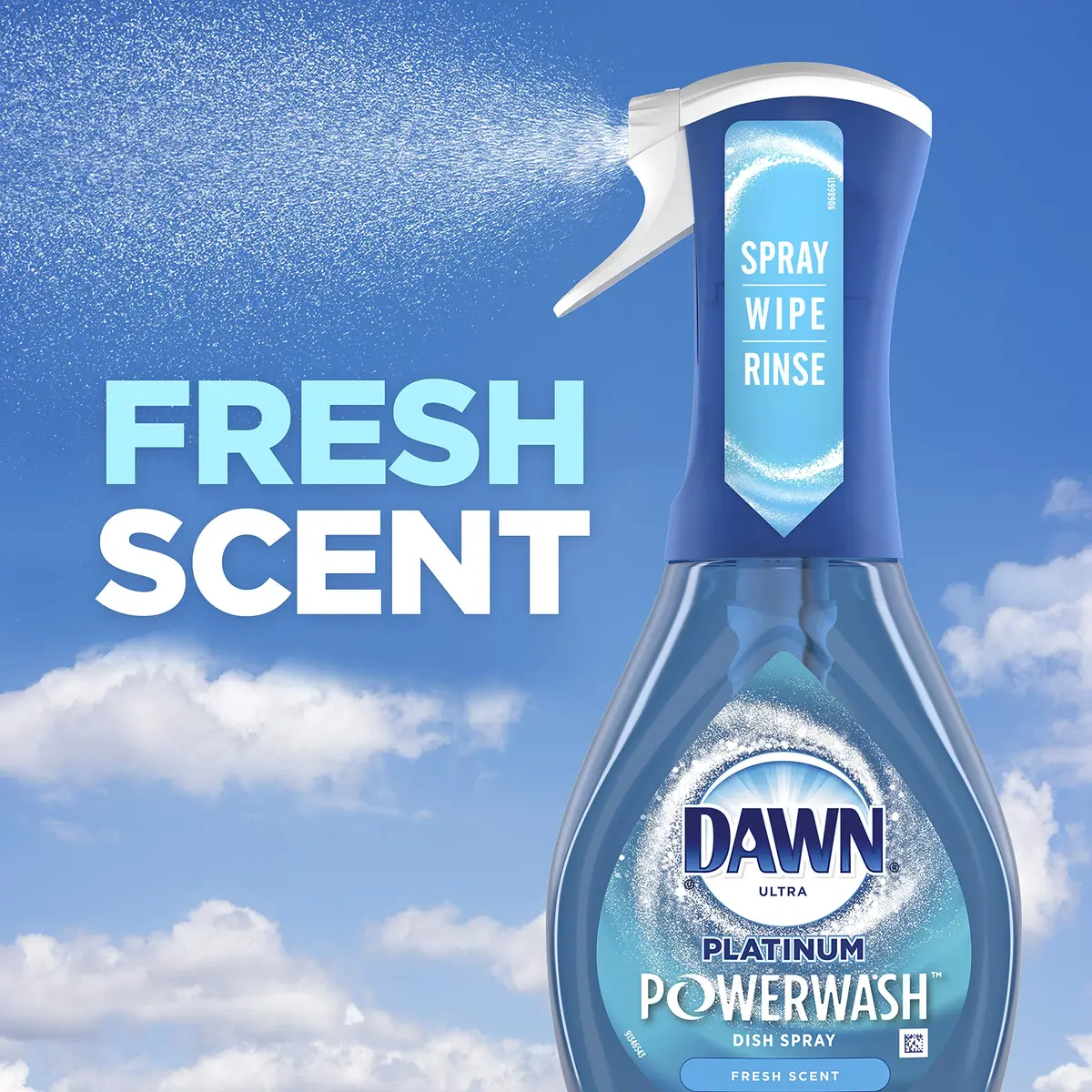 Dawn Platinum Powerwash Dish Spray Fresh Scent Refill 473ml (16 Fl Oz) | Grease Cleaning Power - view 9