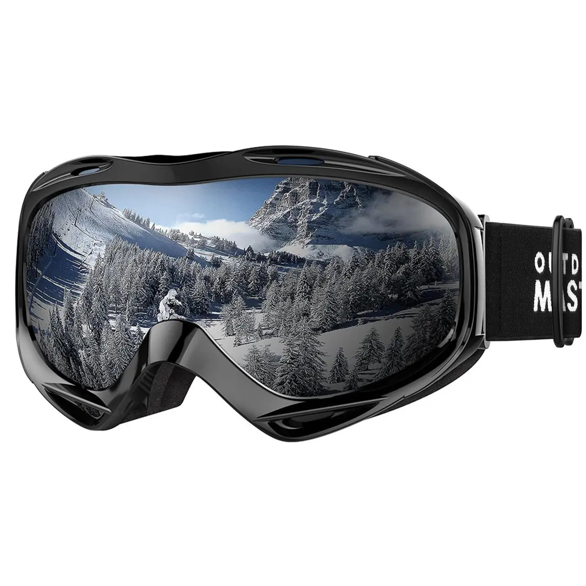 OutdoorMaster OTG Ski Goggles with Anti-Fog UV400 Protection for Men, Women & Youth | Helmet Compatible - main product image