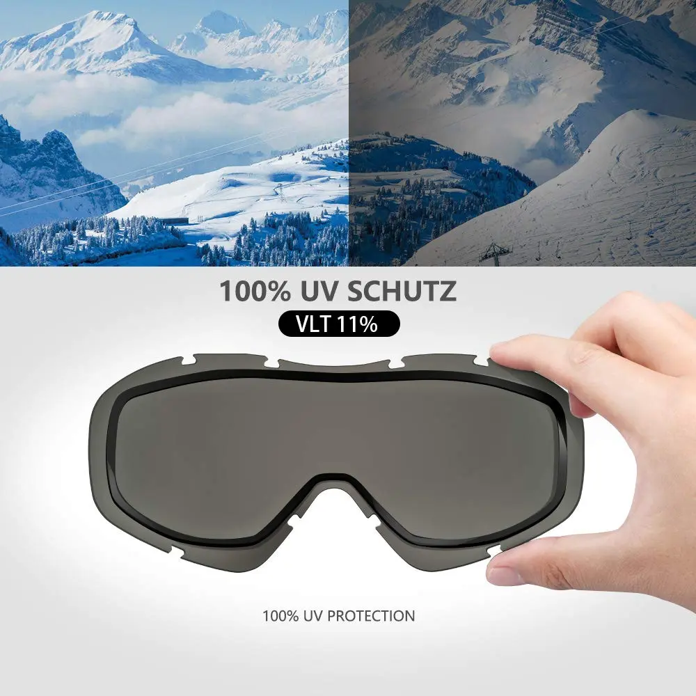 OutdoorMaster OTG Ski Goggles with Anti-Fog UV400 Protection for Men, Women & Youth | Helmet Compatible - view 2