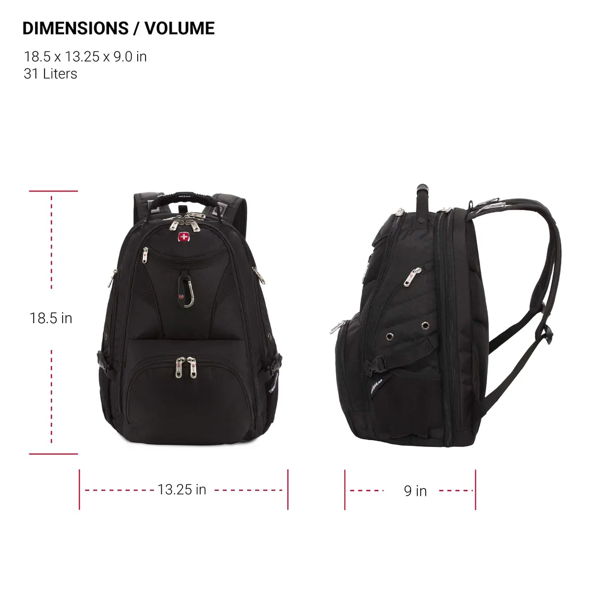 SwissGear 5977 ScanSmart TSA Friendly Laptop Backpack | Fits Most 17 Inch Laptops & Tablets - view 3