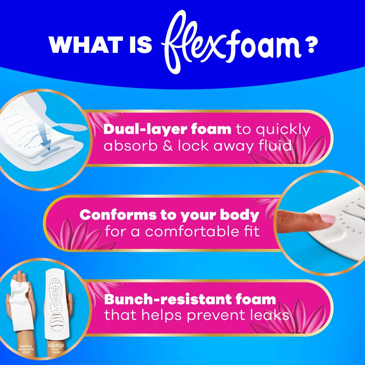 Always Feminine Pads Size 2 | Heavy Absorbency, Lightly Scented, 78 Count - view 4