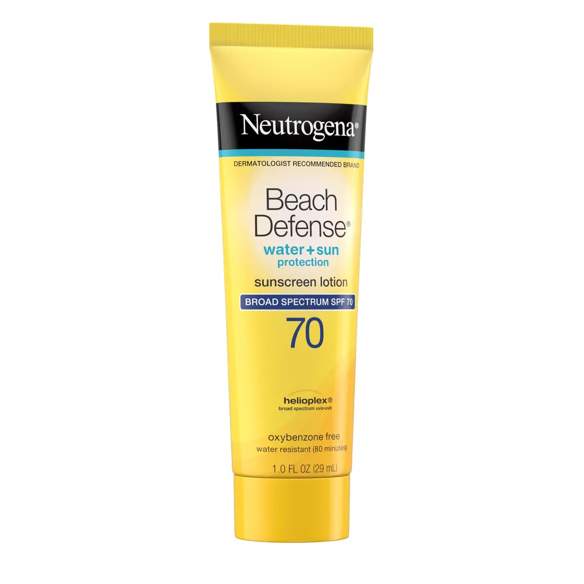 Neutrogena Beach Defense Sunscreen Lotion SPF 70, 1 oz (29.57ml), Pack of 48 | Broad Spectrum UVA/UVB Protection - view 5