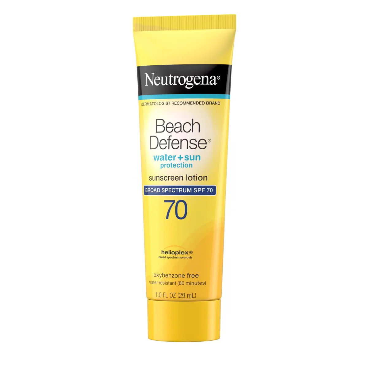Neutrogena Beach Defense Sunscreen Lotion SPF 70, 1 oz (29.57ml), Pack of 48 | Broad Spectrum UVA/UVB Protection - view 6